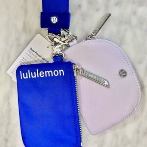 NWT Lululemon Dual Pouch Wristlet – Riverside / Faint Lavender